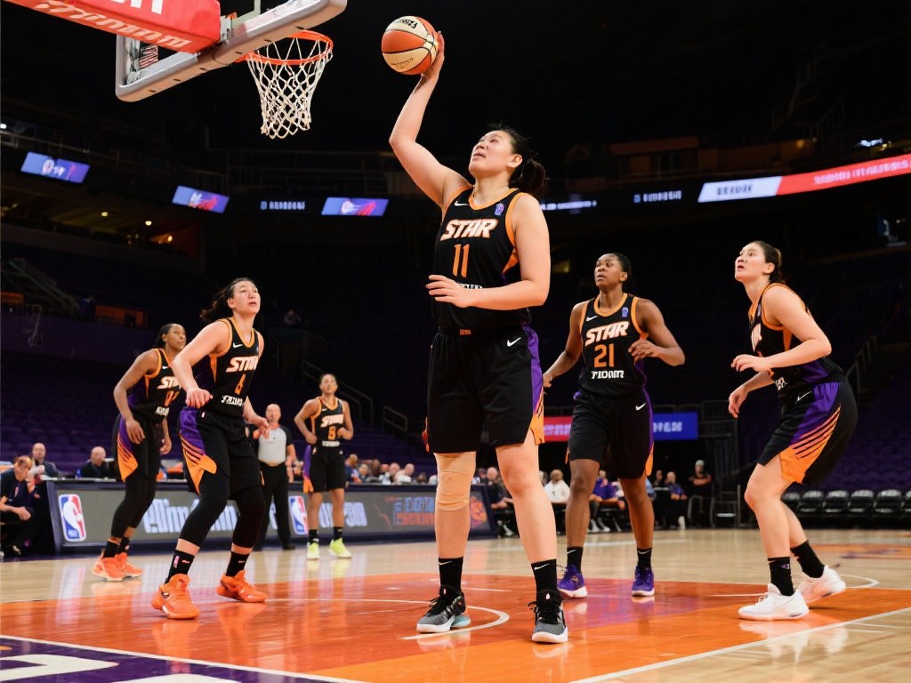 WNBA季前赛：李月汝首秀亮眼，15分10板助风暴大胜