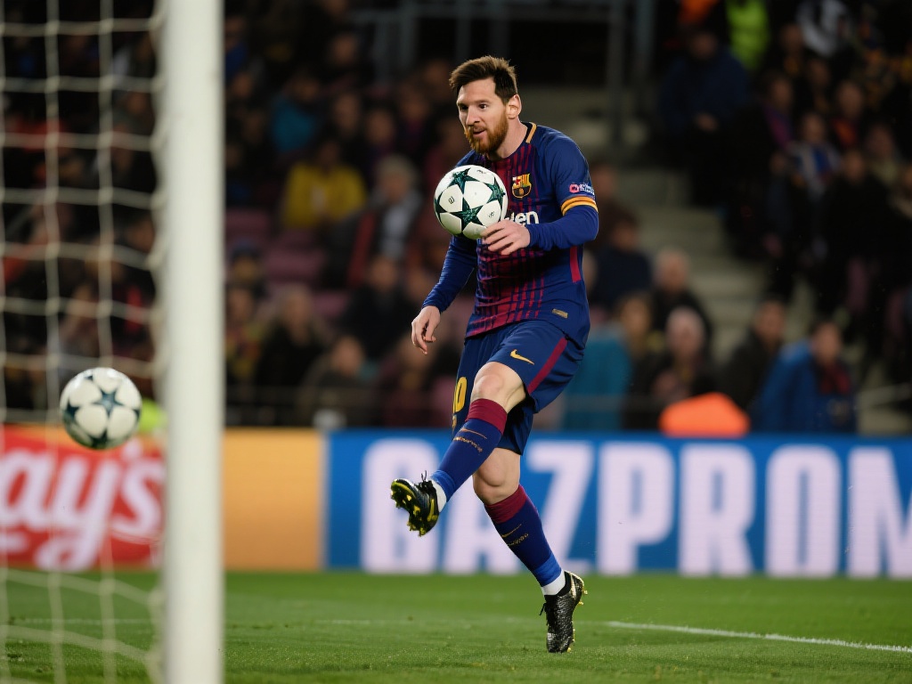 梅西惊世个人秀：胸停妙控，左脚凌空轰世界波！